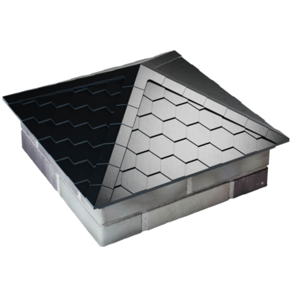 Колпак Zking Эверест Черный на столб 2х2 кирпича (535х535мм) Шелехов фото