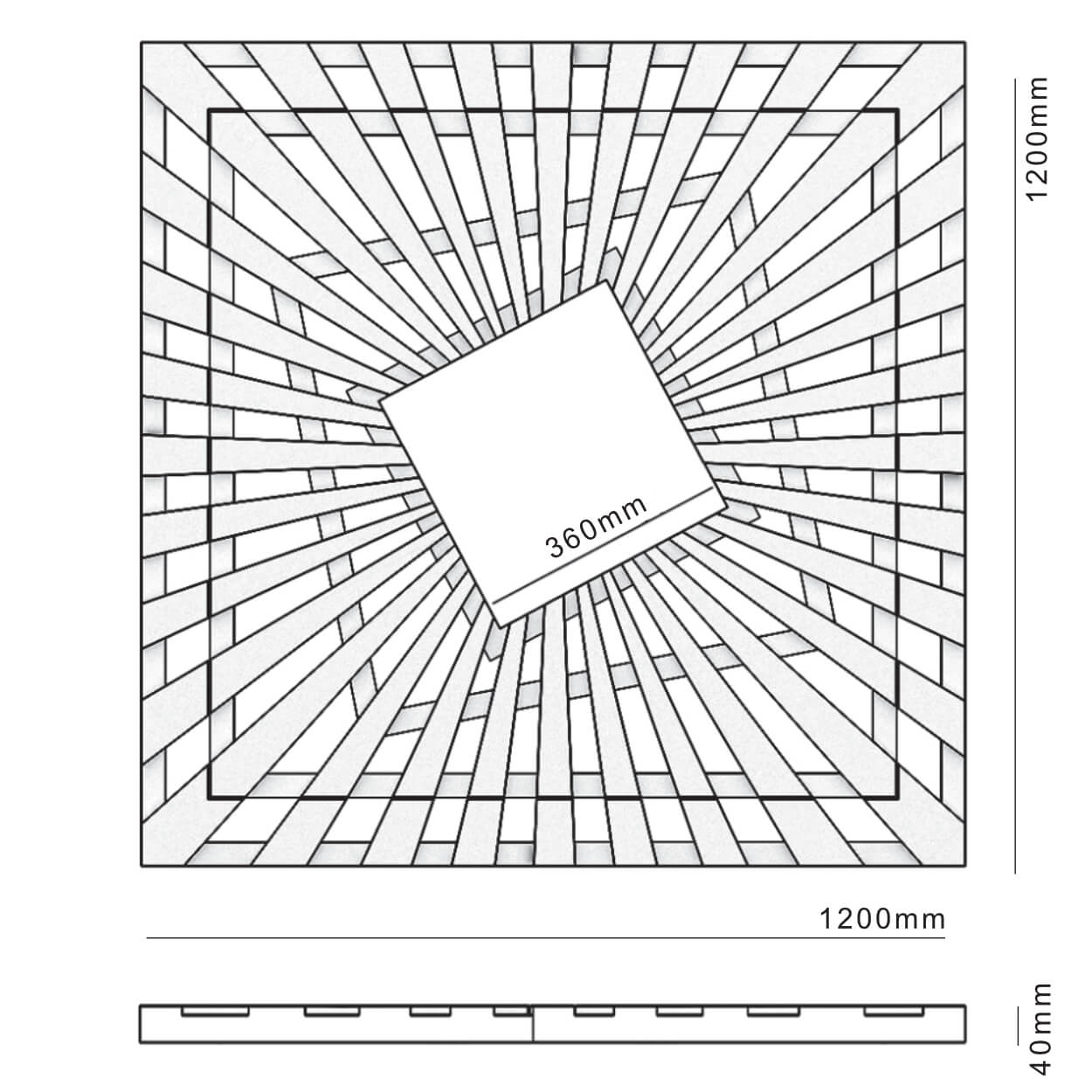 Приствольная решетка для дерева ZKING ATMOSPHERE 1.2х1.2м Черная в Шелехове фото