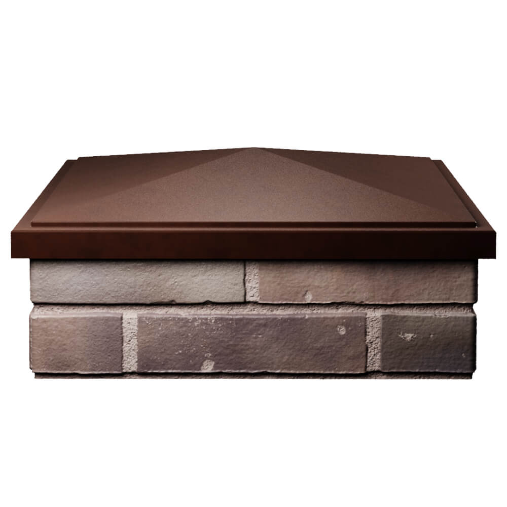 Колпак Zking БонаМоно Коричневый на столб 2х2 кирпича (515х515, 530х530мм) Шелехов фото