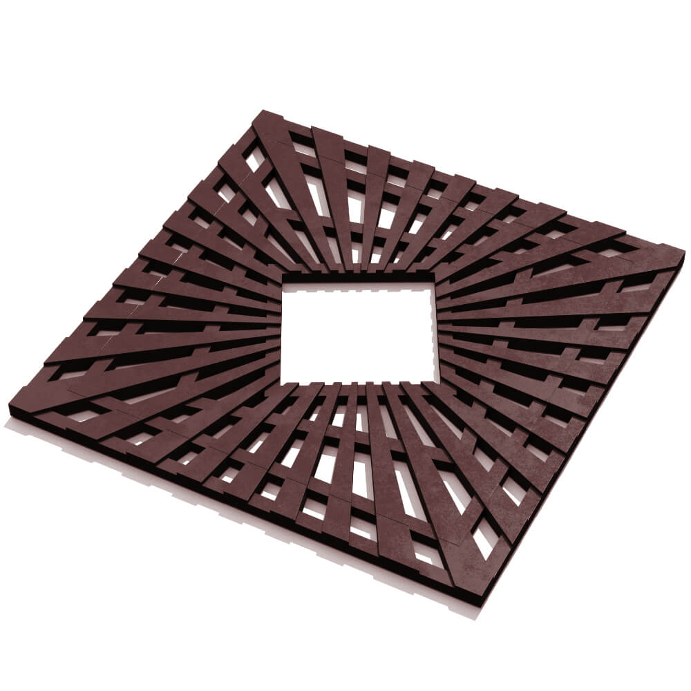 Приствольная решетка для дерева ZKING ATMOSPHERE 1.2х1.2м Коричневая в Шелехове фото