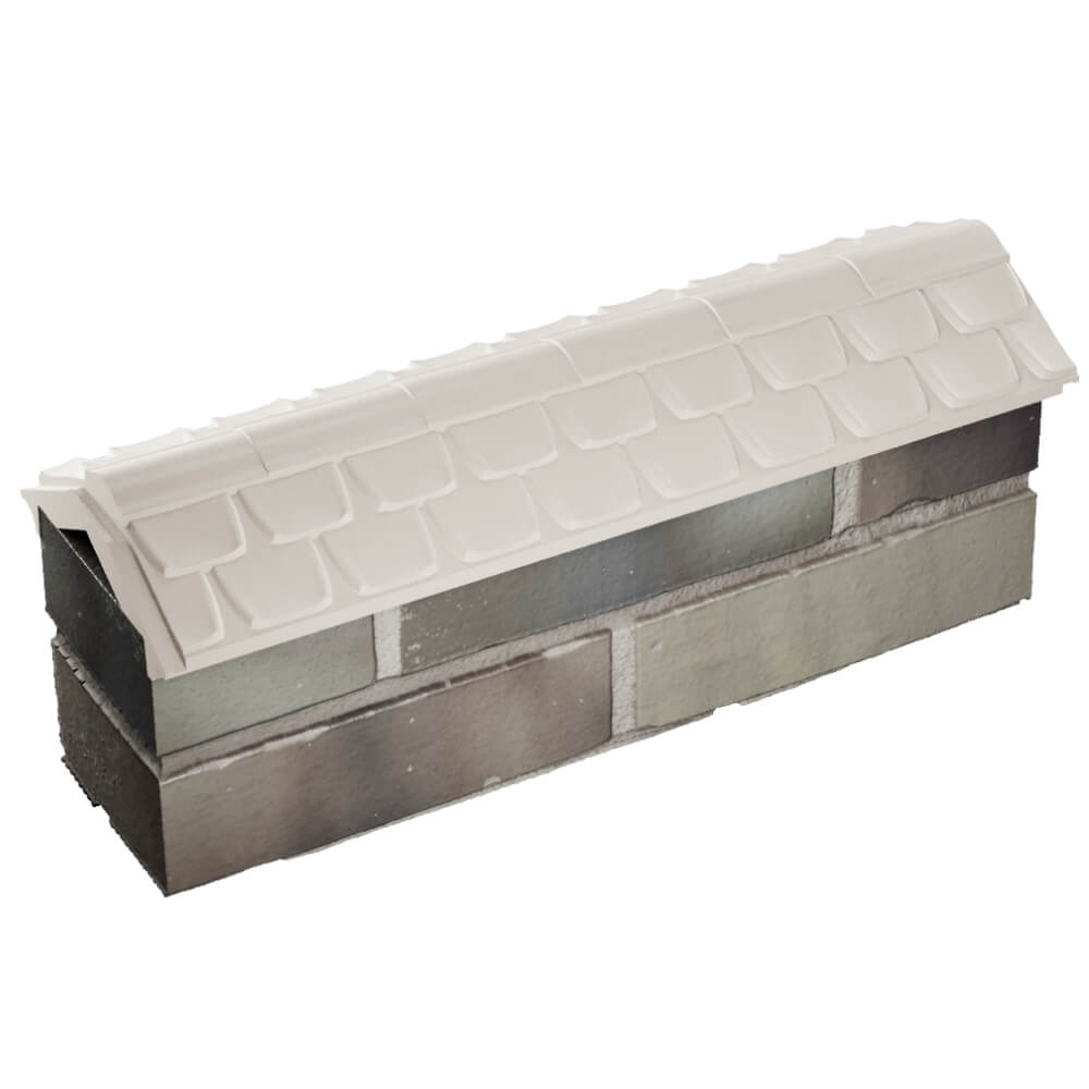 Парапет Zking Эльбрус Бежевый с посадкой на 0.5 кирпича (130мм) в Шелехове фото