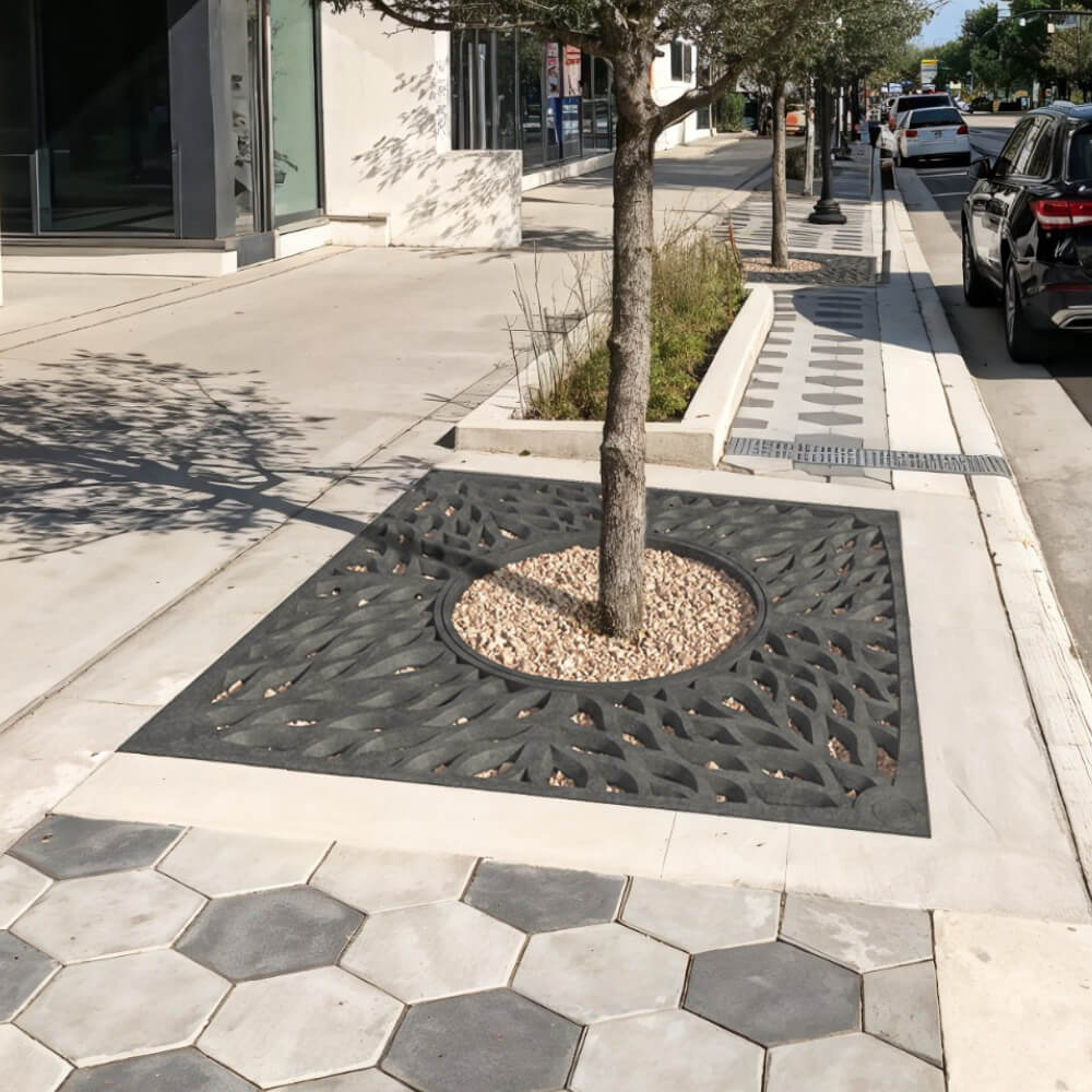 Приствольная решетка для дерева ZKING CRUST 2х2м Черная в Шелехове фото