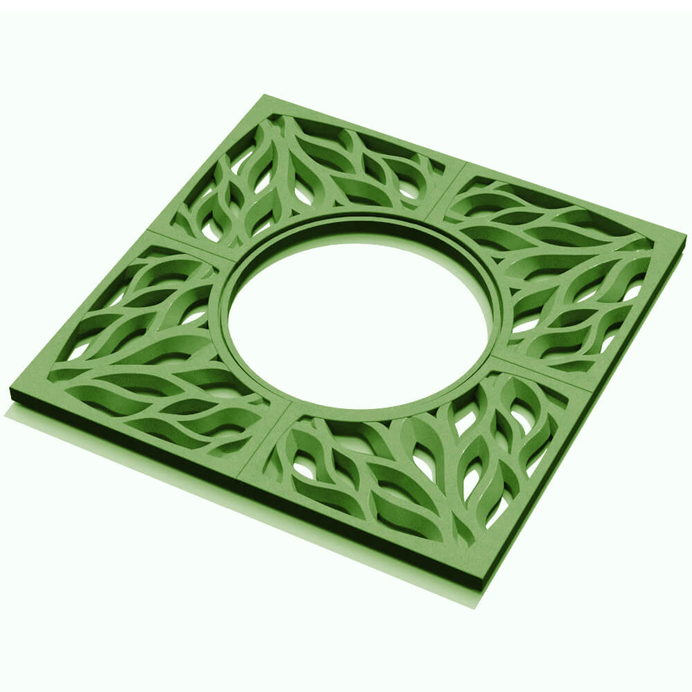 Приствольная решетка для дерева ZKING CRUST 1.2х1.2м Зеленая в Шелехове фото