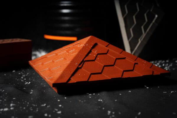 Колпак Zking Эверест Красный на столб 1.5х1.5 кирпича (390х390мм) в Шелехове фото