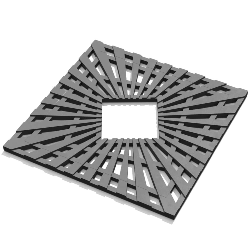 Приствольная решетка для дерева ZKING ATMOSPHERE 1.2х1.2м Серая в Шелехове фото