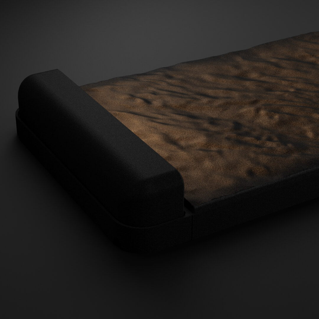 LED Светильник для шаговой плиты STONE Черный Сланец 330х75х98мм в Шелехове фото