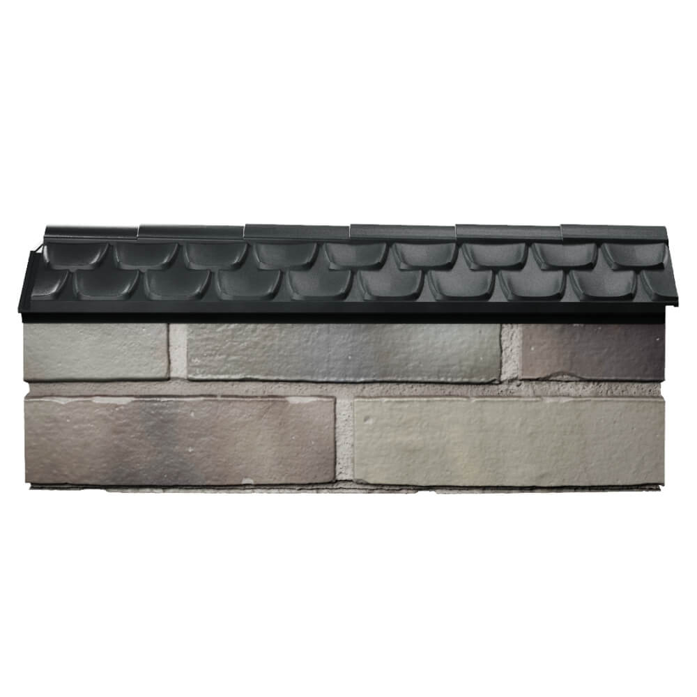 Парапет Zking Эльбрус Черный с посадкой на 0.5 кирпича (130мм) в Шелехове фото